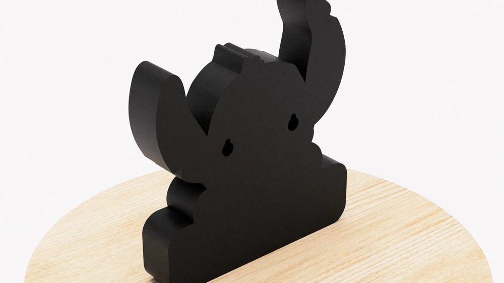 Stitch with LED light and personalized 3D name.