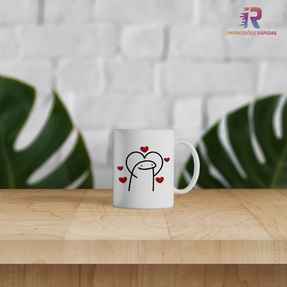 Caneca dia dos Namorados - Boneco Desenhado