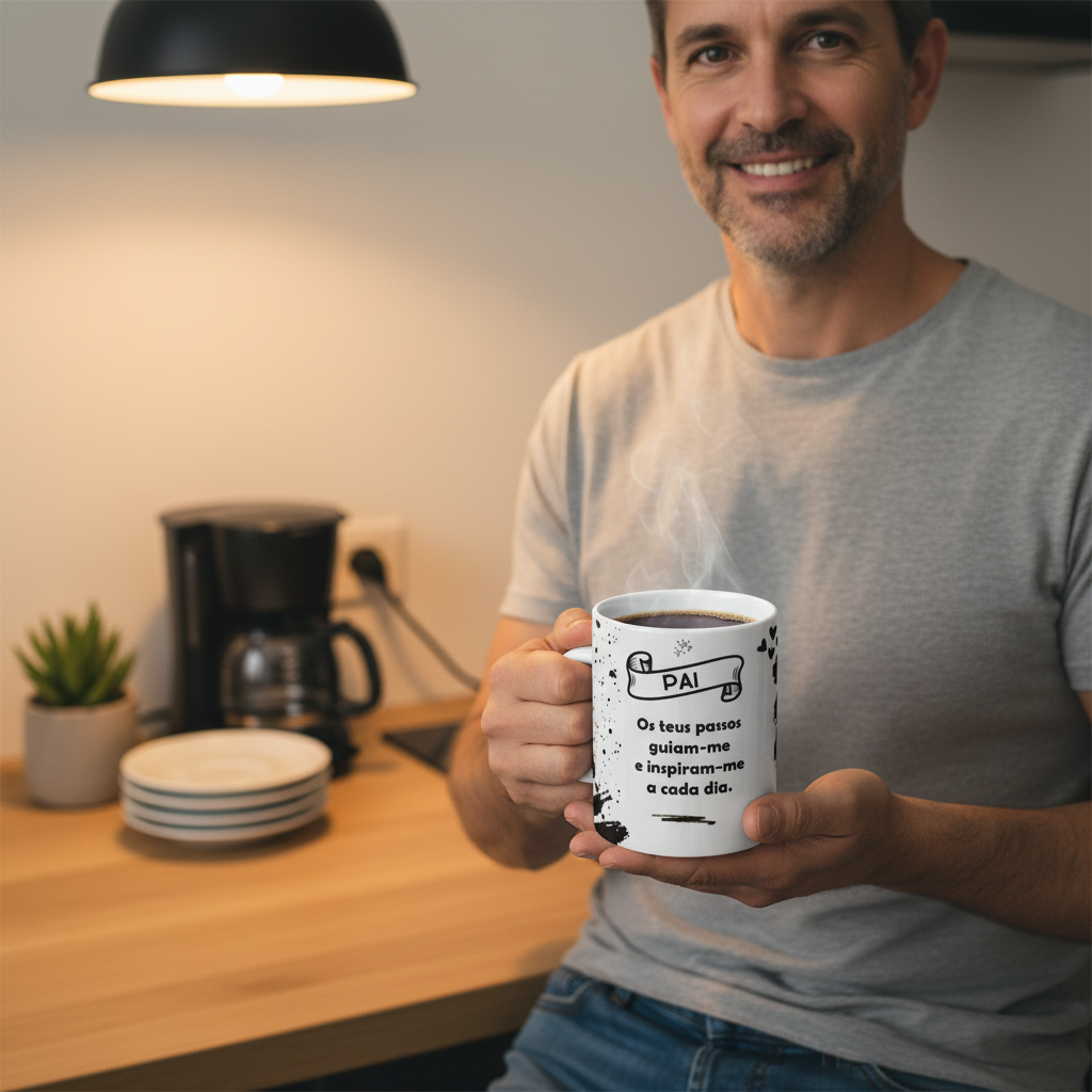 Caneca Dia do Pai - UGC Pai a Segurar