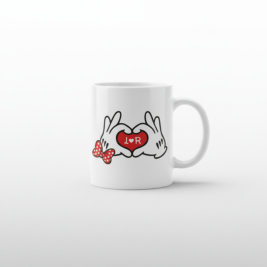 Caneca romântica - fotografia de estúdio profissional