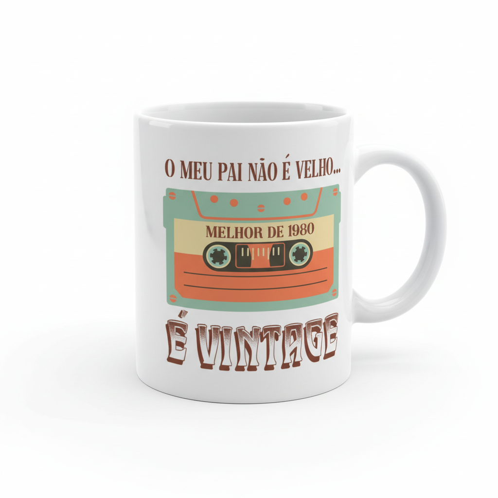 Caneca Vintage Dia do Pai - Packshot