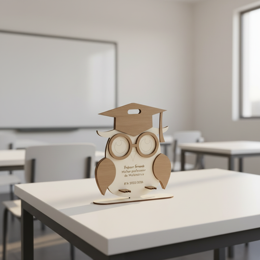 Coruja MDF - Sala moderna com quadro branco