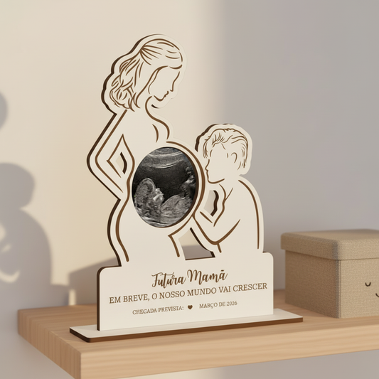 Lifestyle lembrança Dia da Mãe - prateleira quarto bebé