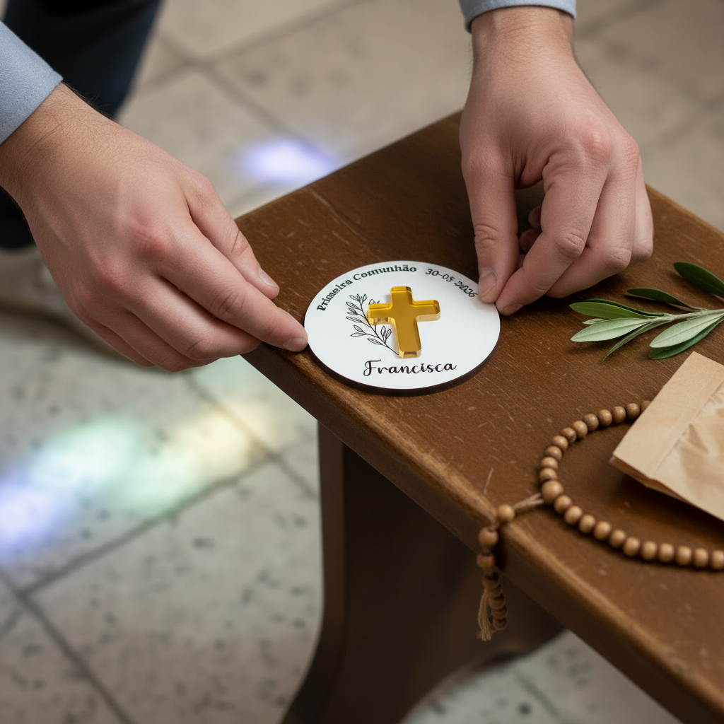 Imagem UGC - Lembrança Primeira Comunhão (mãos naturais)