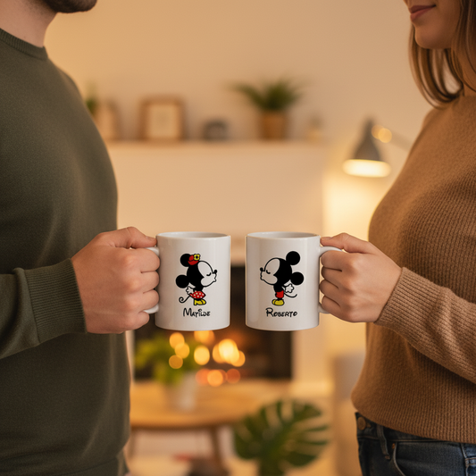 Lifestyle Casal Tronco - Canecas Mickey Minnie