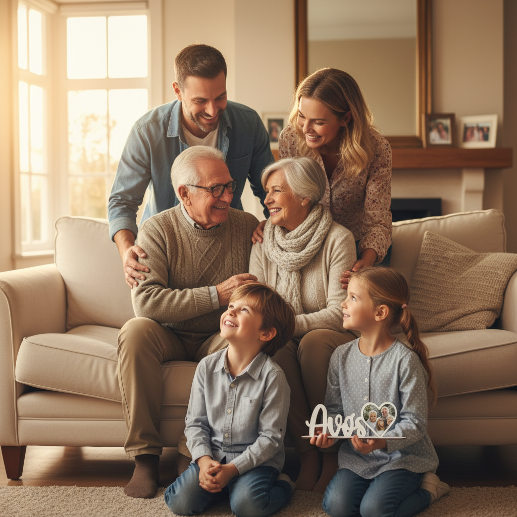 Lifestyle Família — Avós, Pai, Mãe e 2 Filhos