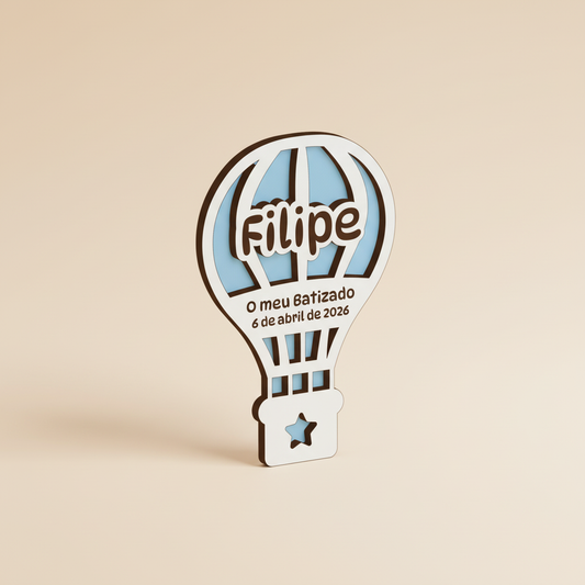 Packshot Lembrança MDF Balão Batizado