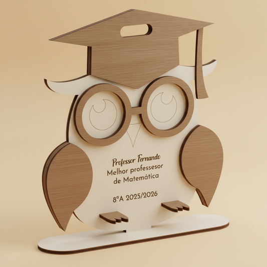 Packshot MDF Coruja Professor