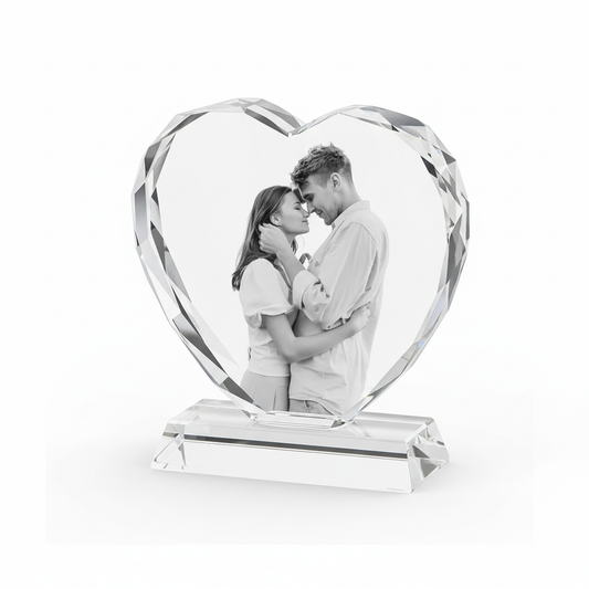 Packshot Moldura Acrílico Cristal Coração