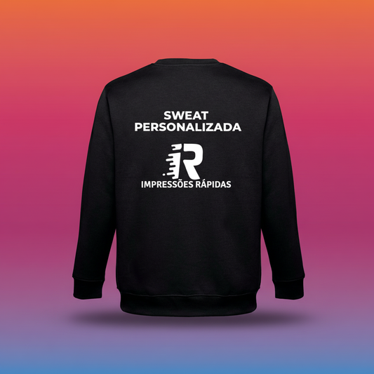 Packshot parte de trás sweat personalizada