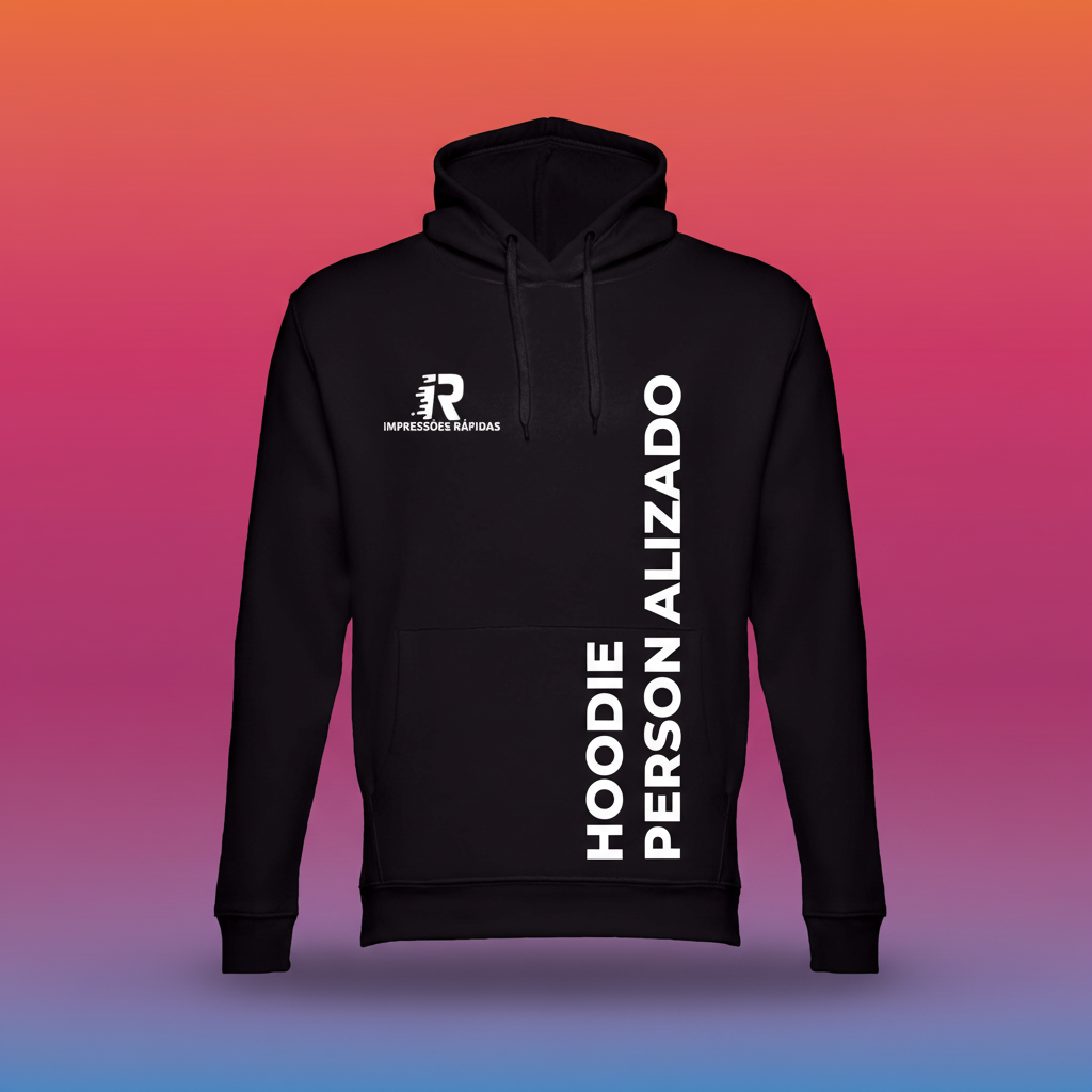 Packshot profissional hoodie vista frontal