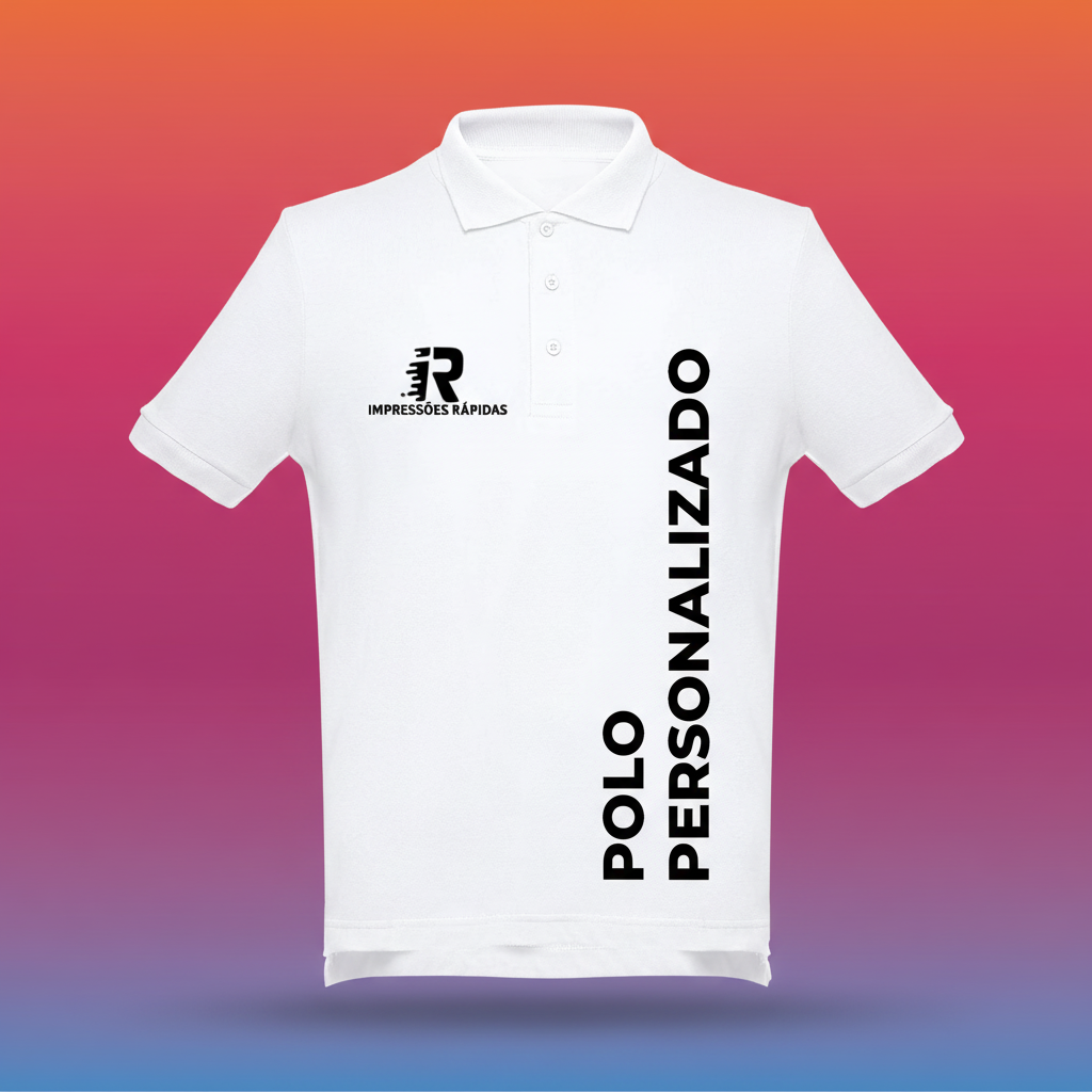 Packshot profissional polo personalizada