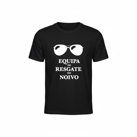 Packshot T-shirt Homem - Equipa de Resgate do Noivo