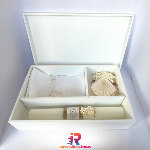 Caixa de Batismo Personalizável Minimalista 👶✨