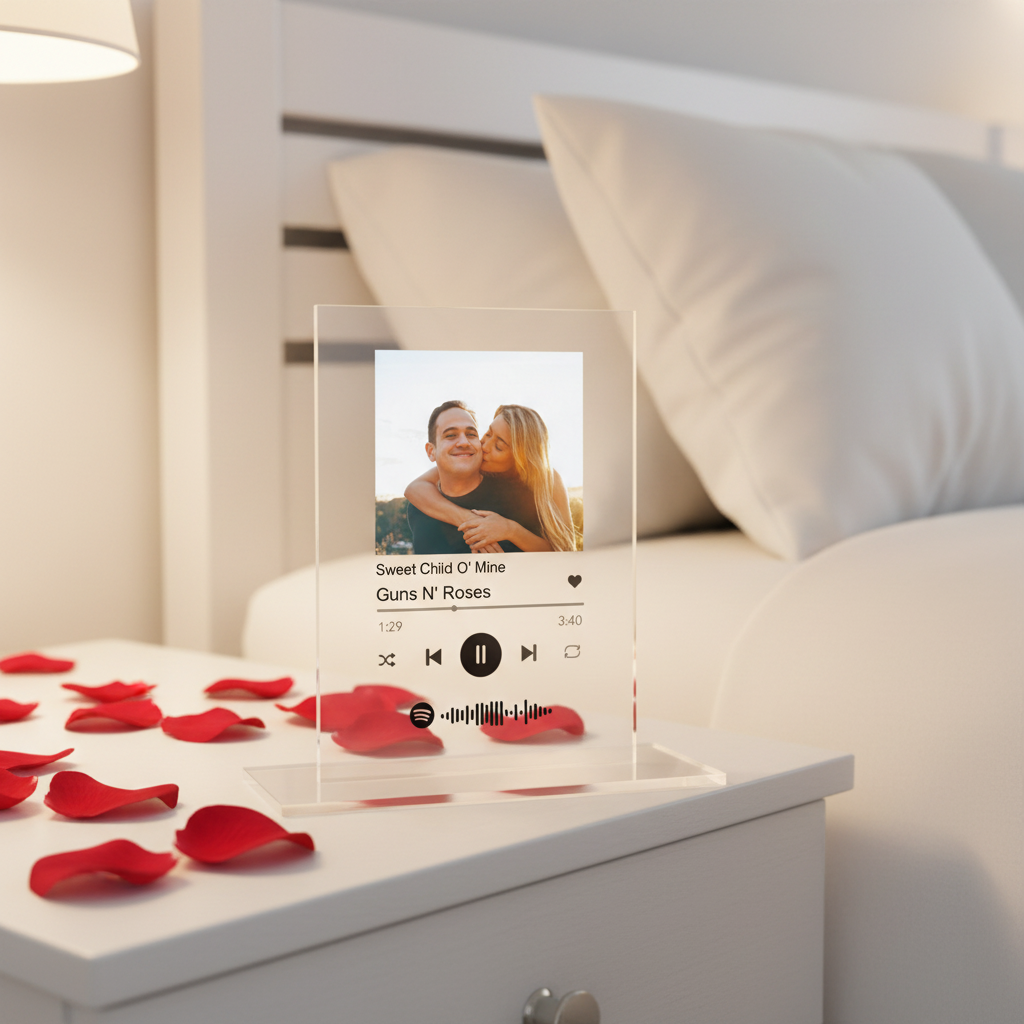 Placa Spotify sem LED Mesa Cabeceira