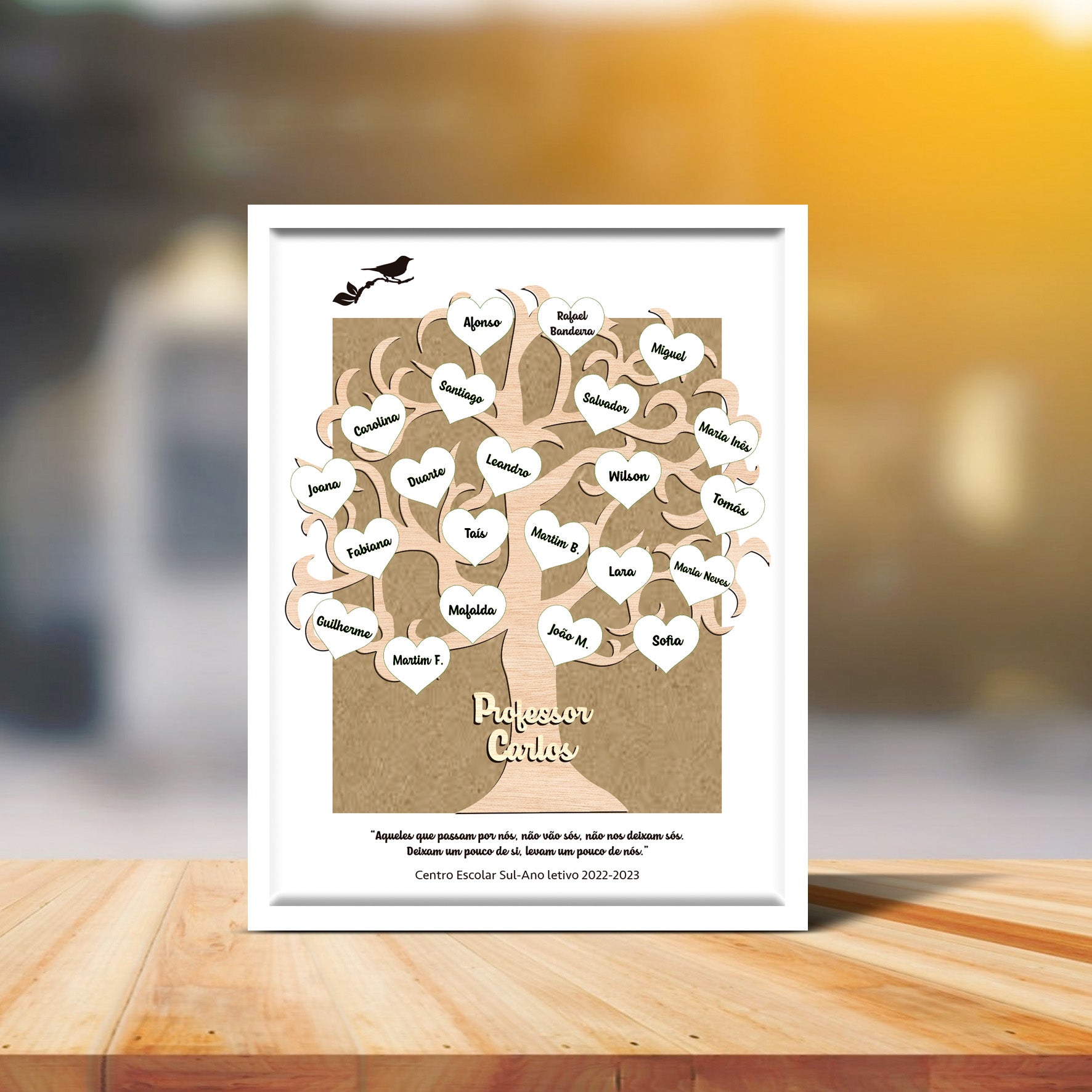 Quadro de assinaturas para professores