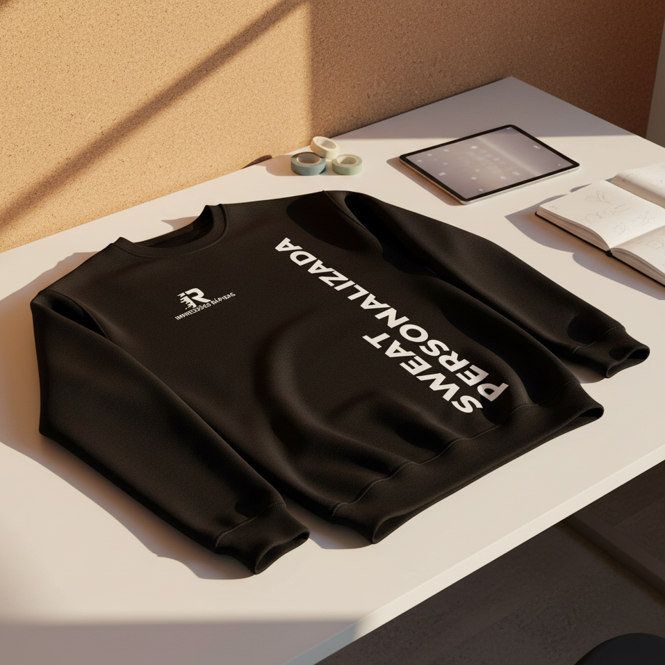 Sweat Personalizada Preta - Lifestyle Photo
