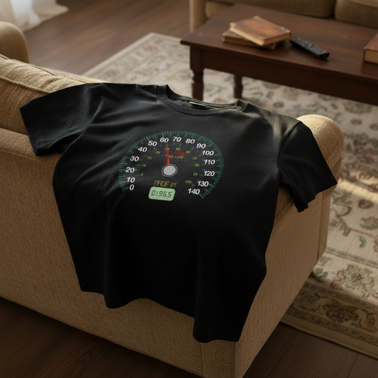 T-shirt Dia do Pai - lifestyle com preto intenso