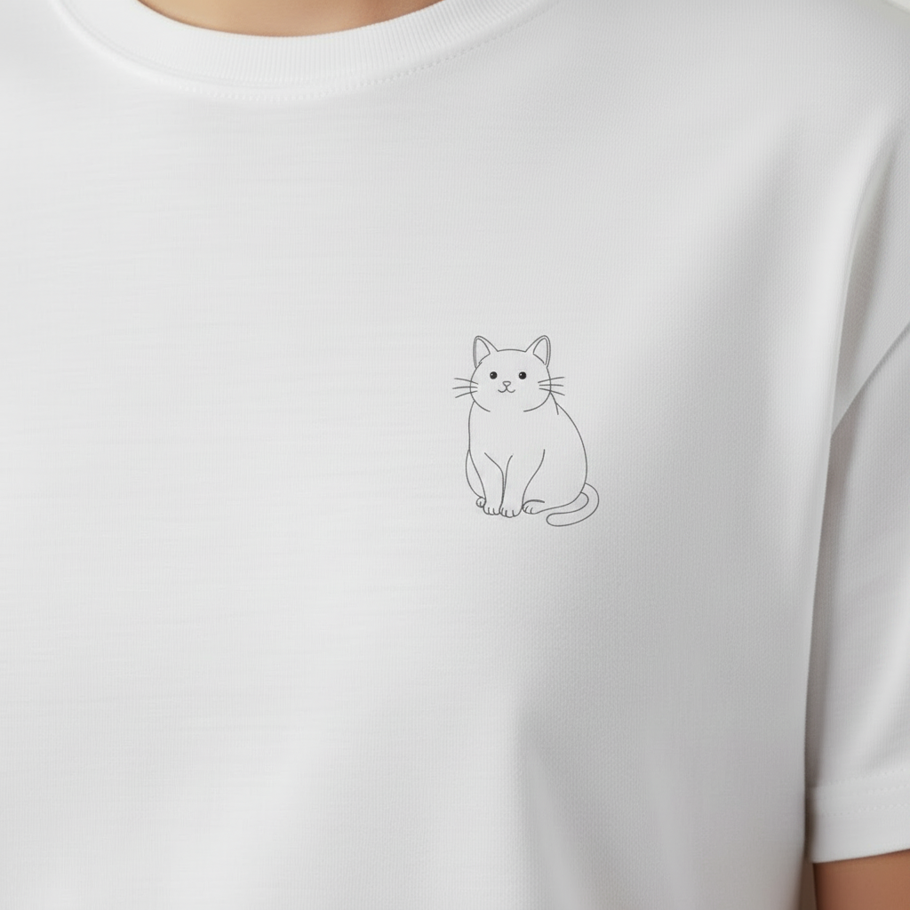 T-shirt Zoom Peito - Gato Melhorado