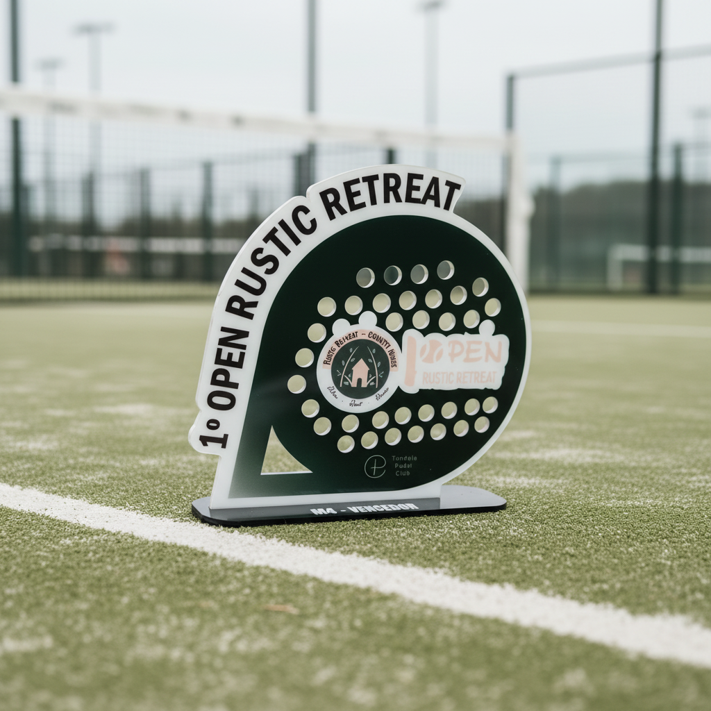 Troféu Padel – Packshot com Design Original